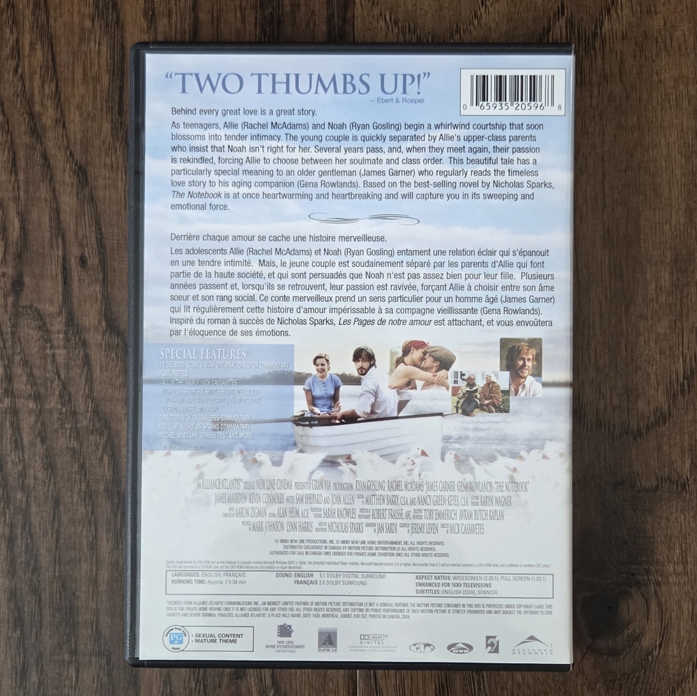 The Notebook DVD - Picture 2 of 6